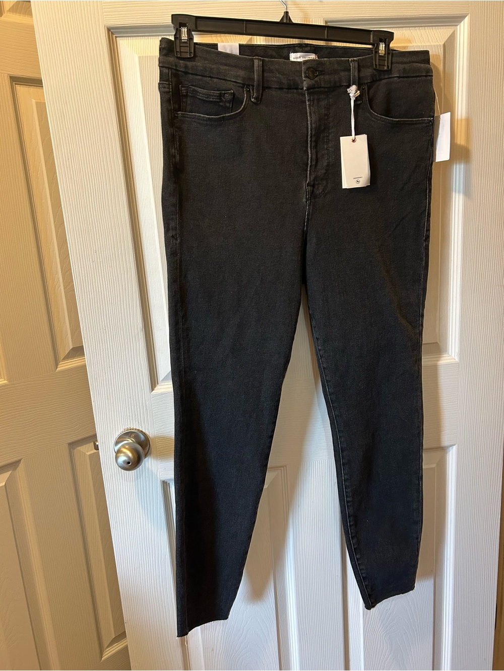 Good American 16 Plus Women’s Black High-Rise Skinny Jeans Stretch Good Legs NWT